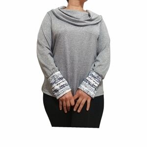 Misslook women top, siz XL ,color gray.